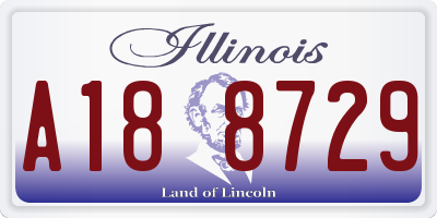 IL license plate A188729