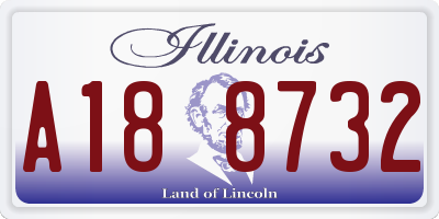 IL license plate A188732