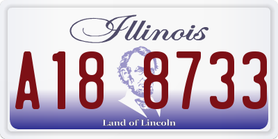 IL license plate A188733