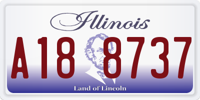 IL license plate A188737