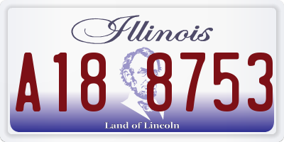 IL license plate A188753