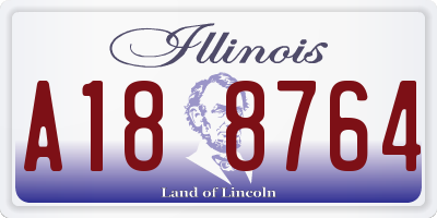 IL license plate A188764