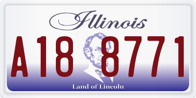 IL license plate A188771