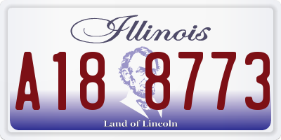 IL license plate A188773