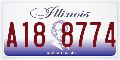 IL license plate A188774