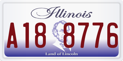 IL license plate A188776