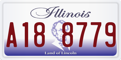 IL license plate A188779