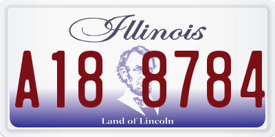 IL license plate A188784