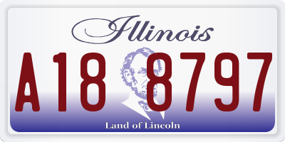 IL license plate A188797