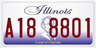 IL license plate A188801