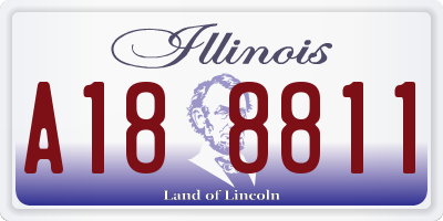 IL license plate A188811