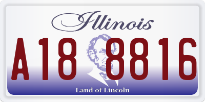 IL license plate A188816