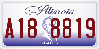 IL license plate A188819