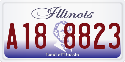 IL license plate A188823