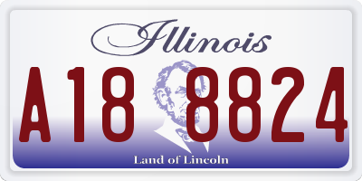 IL license plate A188824