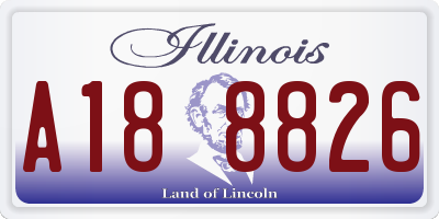 IL license plate A188826