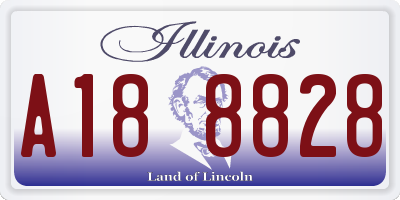 IL license plate A188828