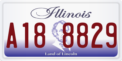 IL license plate A188829