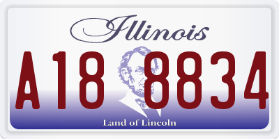 IL license plate A188834