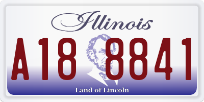 IL license plate A188841