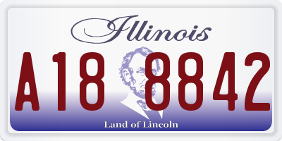 IL license plate A188842