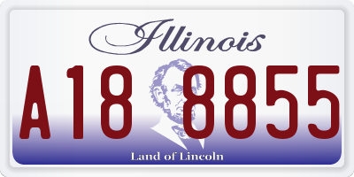 IL license plate A188855