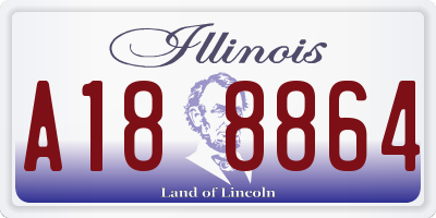 IL license plate A188864