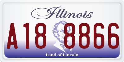 IL license plate A188866
