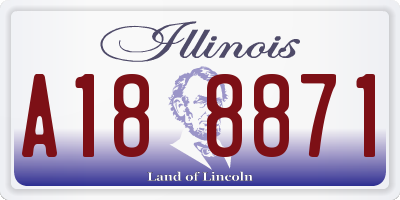 IL license plate A188871