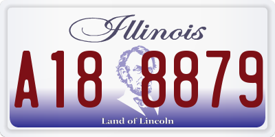 IL license plate A188879