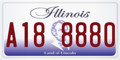IL license plate A188880