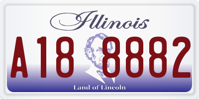 IL license plate A188882