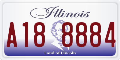 IL license plate A188884
