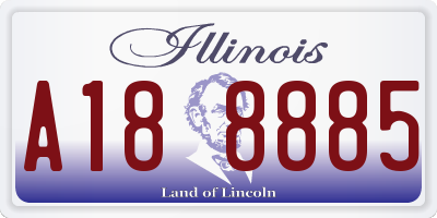IL license plate A188885