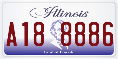 IL license plate A188886