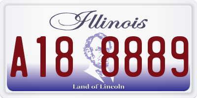 IL license plate A188889