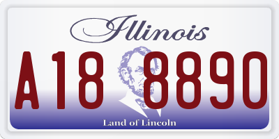 IL license plate A188890