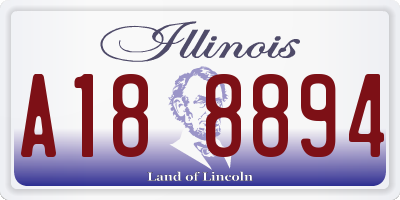 IL license plate A188894