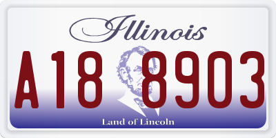 IL license plate A188903