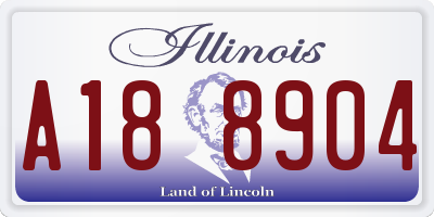IL license plate A188904