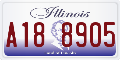 IL license plate A188905