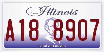 IL license plate A188907
