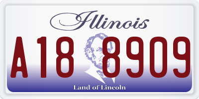 IL license plate A188909