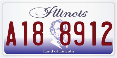 IL license plate A188912