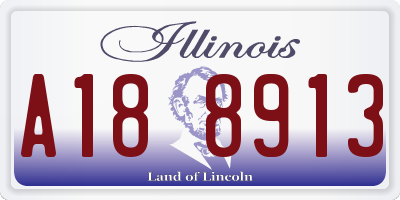 IL license plate A188913