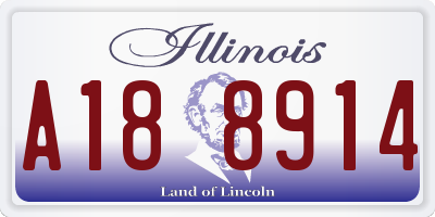 IL license plate A188914