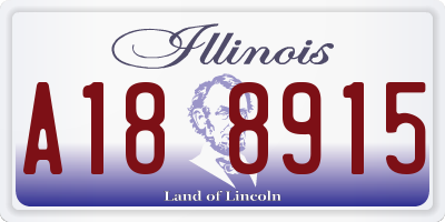 IL license plate A188915
