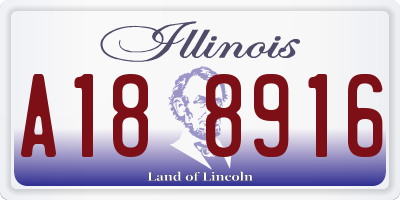 IL license plate A188916