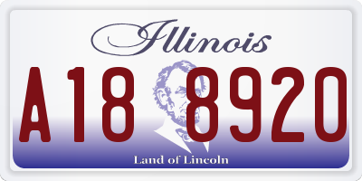 IL license plate A188920