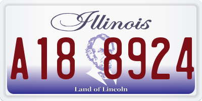 IL license plate A188924